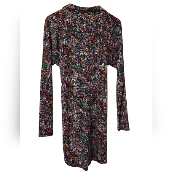 Bar III Wrap Tie Front Long Sleeve Dress - Picture 4 of 5